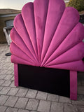 Fuchsia Seashell Fan Headboard