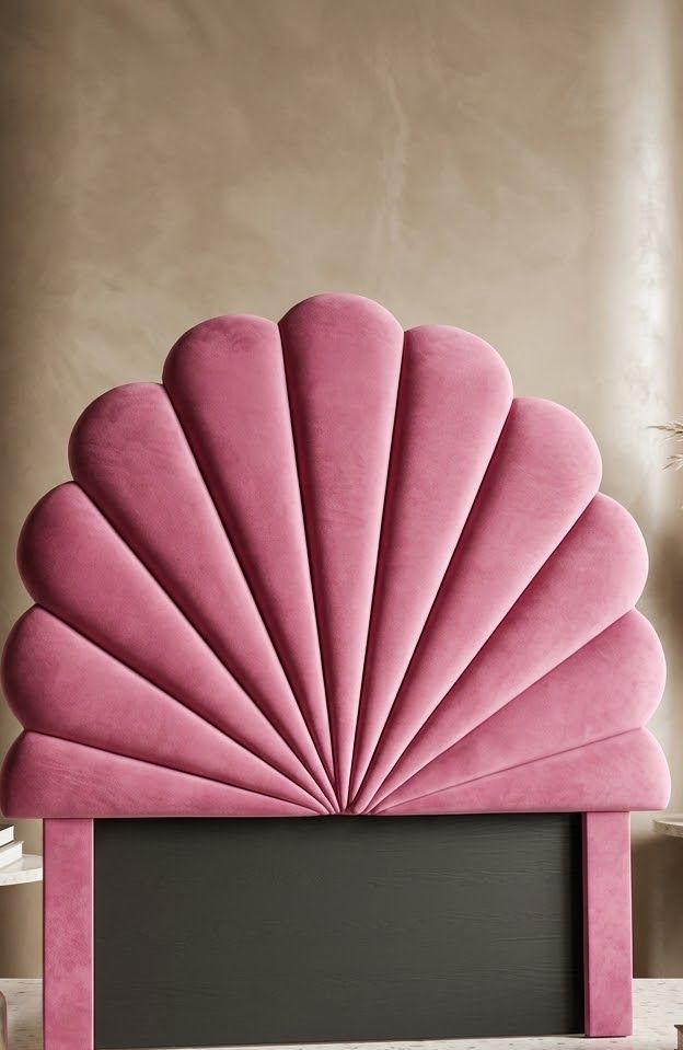Blush Rose Scallop Shell kids Headboard
