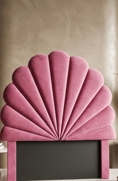 Blush Rose Scallop Shell kids Headboard